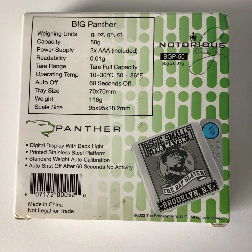 Infinity Notorious‎ B.I.G. CD Professional Digital Scale 50g x 0.01g Silver